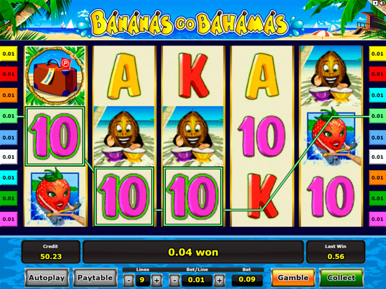 Игровое поле Bananas go Bahamas