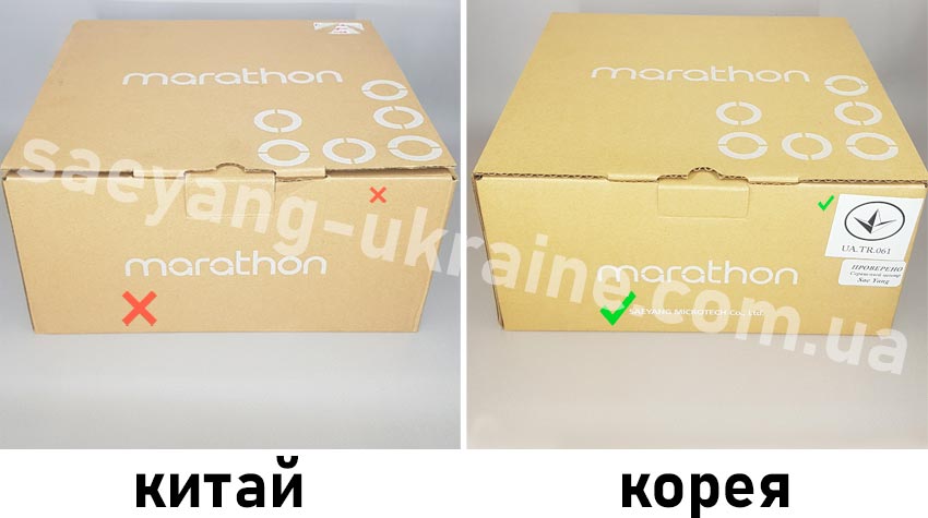 коробка фрезера Marathon оригинал и подделка